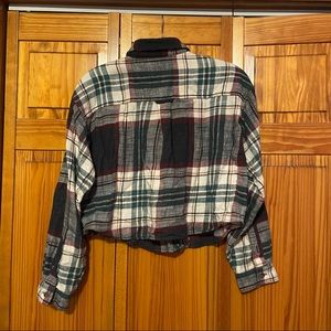 American Eagle Outfitters cropped Flannel